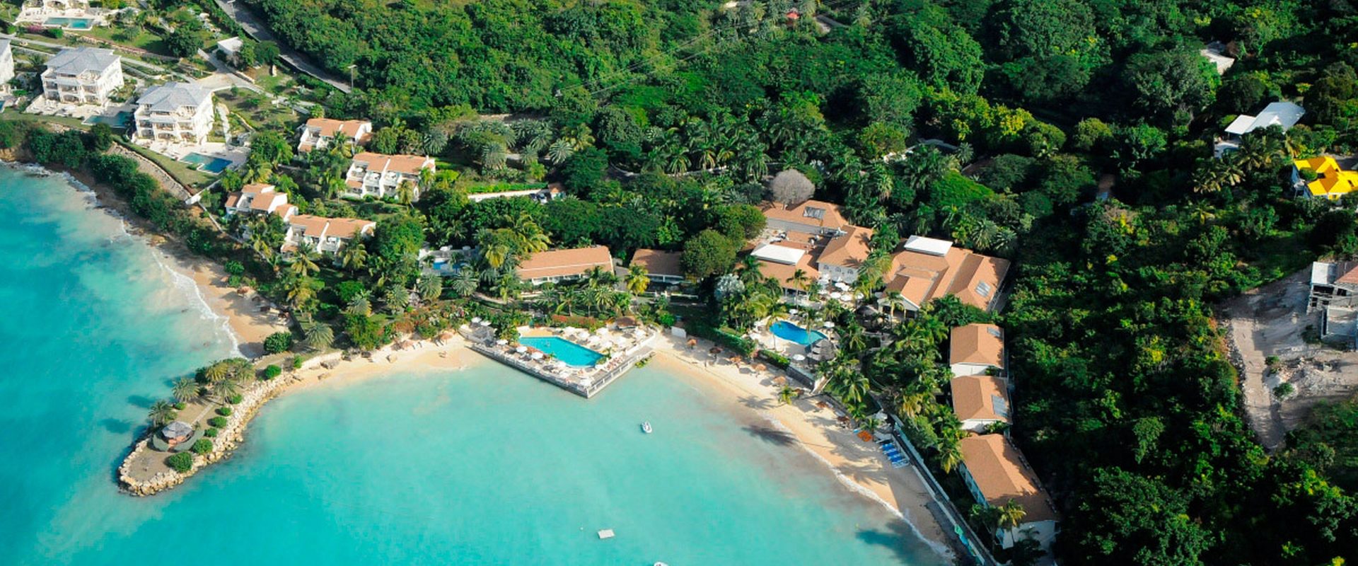 Blue Waters pool, beach, sea view