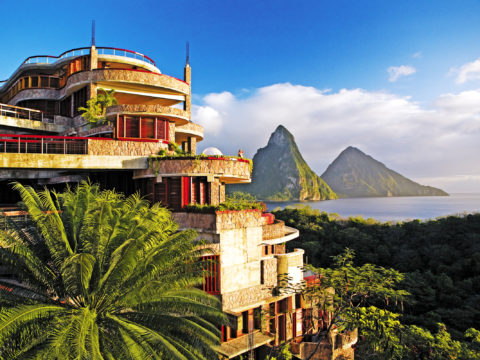 Jade Mountain St. Lucia Jade Mountain exterior