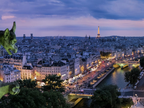 France Paris at night