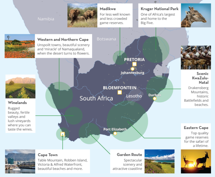 Map of South Africa